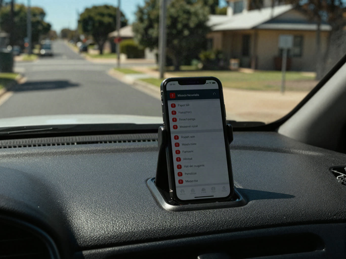 A phone showing missed calls