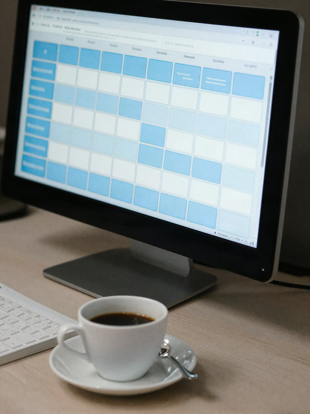 A CRM pipeline on a laptop screen